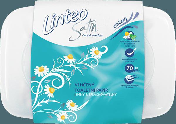 TP vlhčený Linteo Satin 70ks krabička | Papírové a hygienické výrobky - Toaletní papíry - Jednovrstvý TP vlhčený Linteo Satin 70ks krabička | Papírové a hygienické výrobky - Toaletní papíry - Jednovrstvý